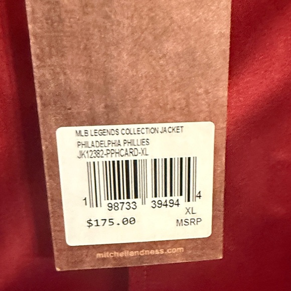 Men's Mike Schmidt Burgundy Philadelphia Phillies Legends Collection NWT - Picture 7 of 8